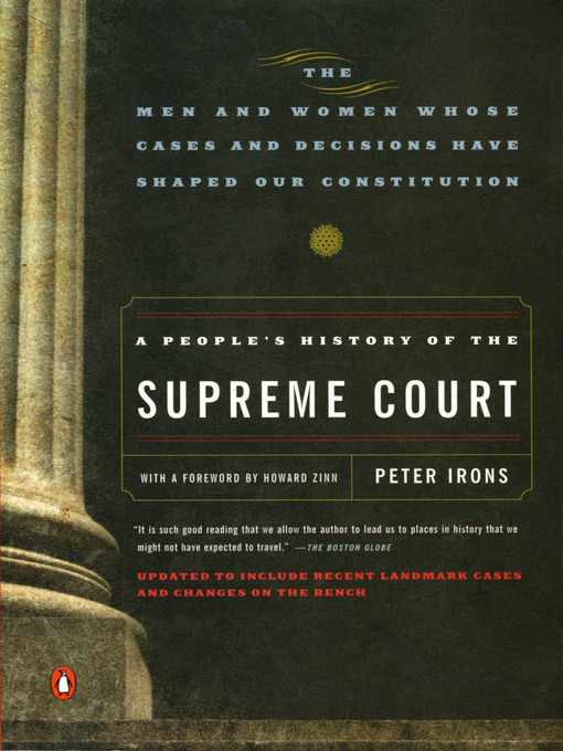 Title details for A People's History of the Supreme Court by Peter Irons - Wait list